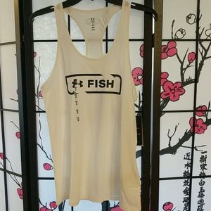 Under armour white tank